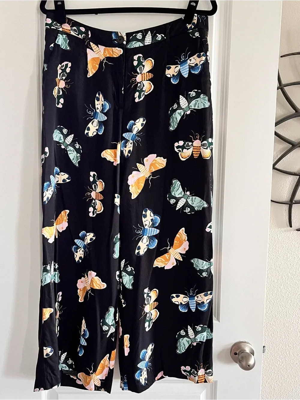 Anthropologie Sarah Gordon x Maeve Butterfly Print Trousers